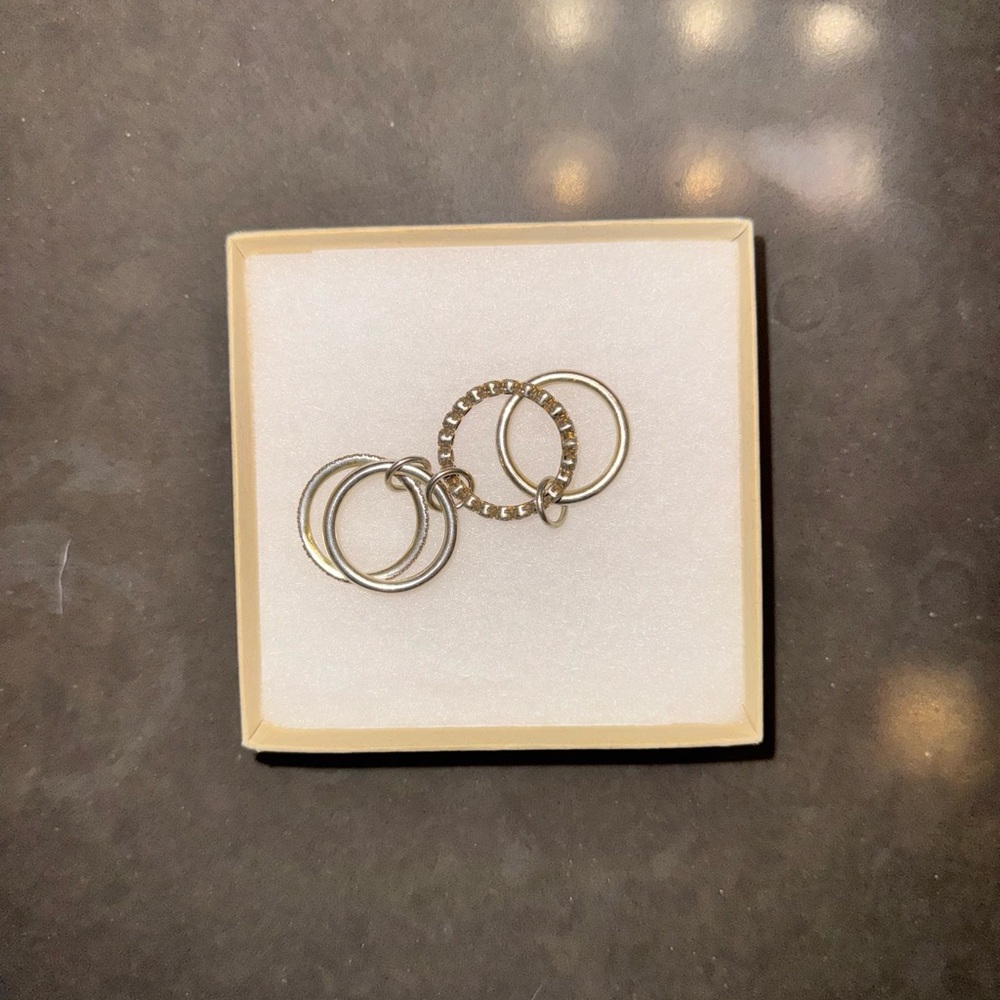14KGF Gold Eternity Multi-Link Ring